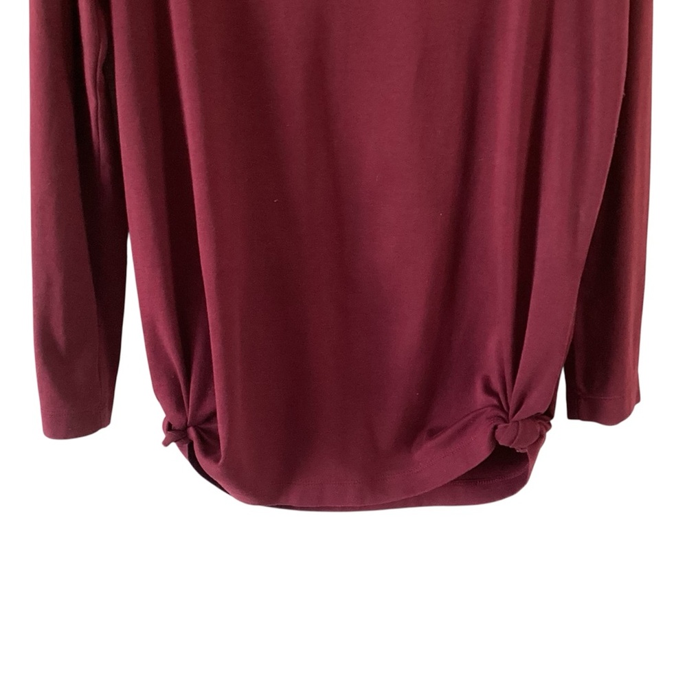 J. Jill Simply Supima Cotton V-Neck Tunic Long Sleeve Shirt Medium - Picture 3 of 7